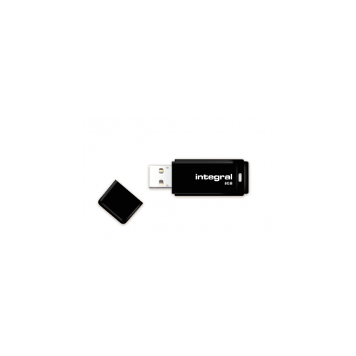 INTEGRAL BLACK 8GB USB2.0 spominski ključek - INFD8GBBLK