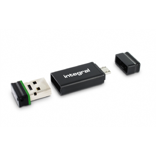 Integral USB OTG ( On-The-Go) adapter + 32GB Fusion USB2.0 - INFD32GBFUSOTGADNRP