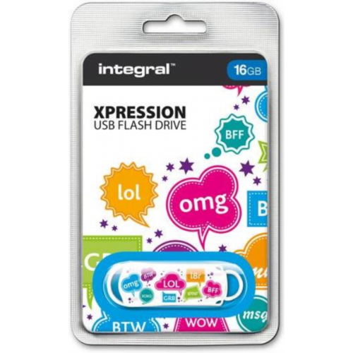 INTEGRAL XPRESSION TXT 16GB USB2.0 spominski ključek - INFD16GBXPRTXT