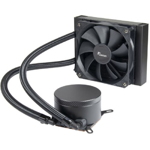Hladilnik za računalnike Inter-Tech B-120 AIO 120mm, 200W, bakrena osnova, PWM ventilator, podpora Intel/AMD