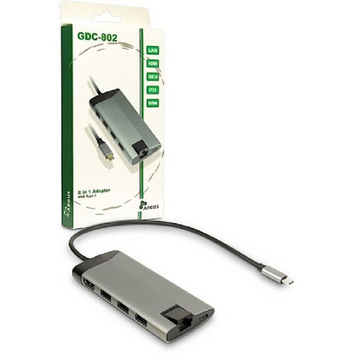 INTER-TECH GDC-802 USB-C dock priklopna postaja