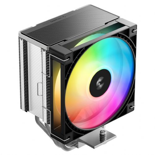 Hladilnik za računalnike DeepCool AG600 ARGB, zračno hlajenje, 6 toplotnih cevi, 120 mm ventilator, LED osvetlitev, podpora procesorjem Intel/AMD