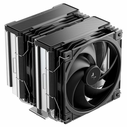 Hladilnik za računalnike DeepCool AG620 G2, zračno hlajenje, 2x 12 cm ventilatorja, podpora LGA 1851/1700, AM4/AM5, 4 toplotne cevi