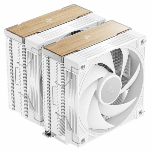 Hladilnik za računalnike DeepCool AK620 G2 WH dvojni stolp, 2x 120 mm ventilatorja, zračno hlajenje, Intel & AMD podpora, tiho delovanje