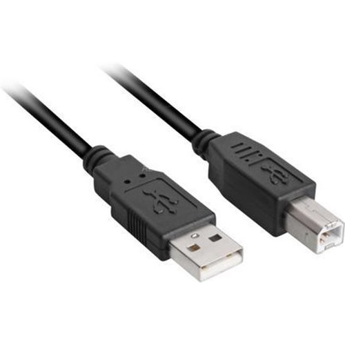 Kabel Sharkoon USB 2.0, USB-A > USB-B, 5m, črna