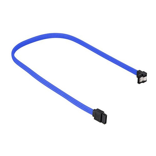 Kabel Sharkoon SATA III Kabel 90°, 30 cm, modra
