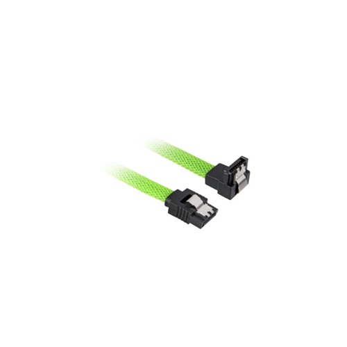Kabel Sharkoon SATA III Kabel 90 °, 30 cm, zelena