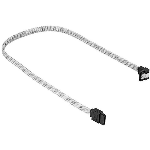 Kabel Sharkoon SATA III Kabel 90°, 60 cm, bela