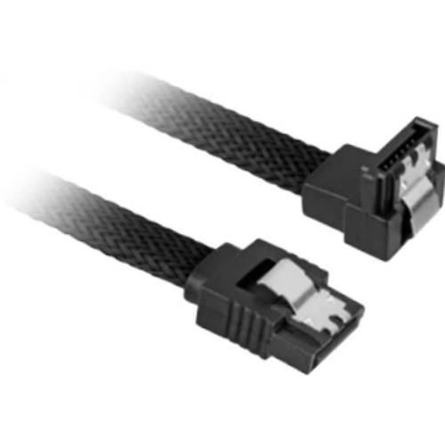 Kabel Sharkoon SATA III Kabel 90°, 60 cm, črna
