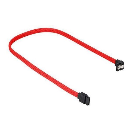 Kabel Sharkoon SATA III Kabel 90°, 60 cm, rdeča