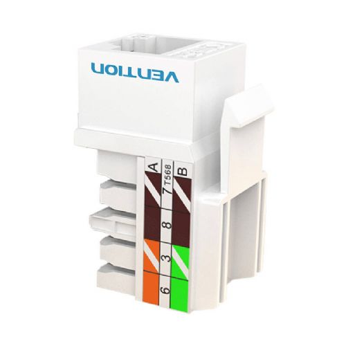 Keystone Jack Coupler Cat.5E UTP 180-Degree Vention IPBW0 Bela
