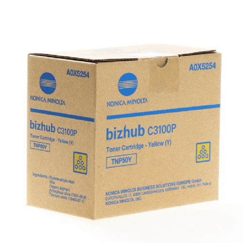 Konica Minolta A0X5254 (TNP-50) rumen, originalen toner
