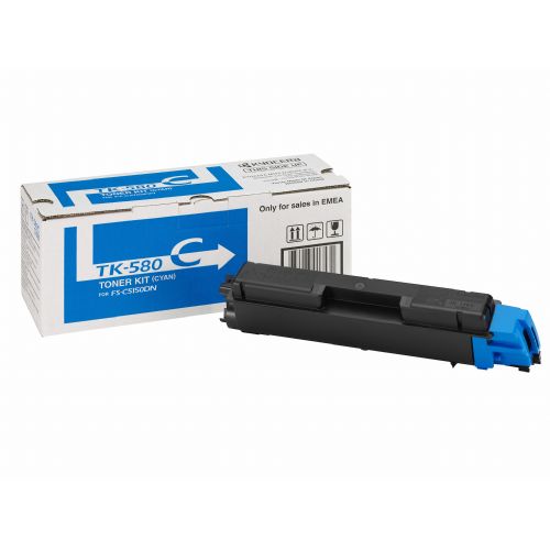 Kyocera TK-580C moder, originalen toner