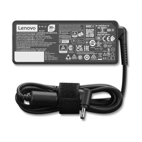 Lenovo 65W AC adapter okrogel konica EU 4X21K07722 črna
