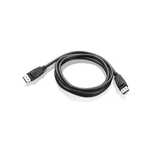 DisplayPort kabel Lenovo, 1,8 m, DisplayPort 1.2, 4K, zaklepni priključki, črn
