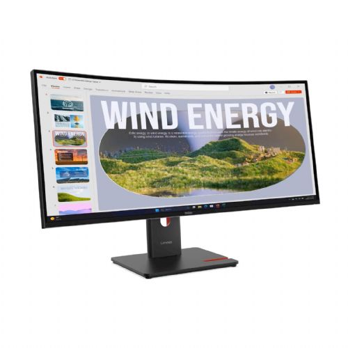 Monitor Lenovo T34WD-40 WQHD, USB-C 100W, nastavljiv, Low Blue Light, 99% sRGB
