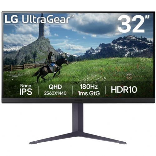 Monitor LG 32GS85QX-B UltraGear 81,3 cm (32"), 2560 x 1440 (QHD), IPS, 350 cd/m2, 1ms, 180 Hz, 16:9, HDMI,