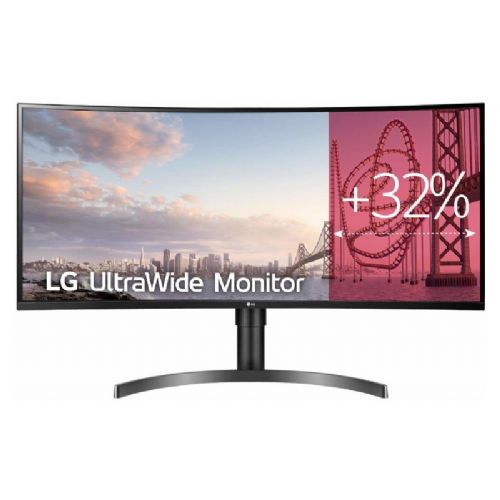 Monitor LG 35WN75CP-B, 88,90 cm (35), 3440 x 1440, VA, 300 cd/m2, 21 : 9, 5 ms, HDMI, DP, USB-C (94 W), črn