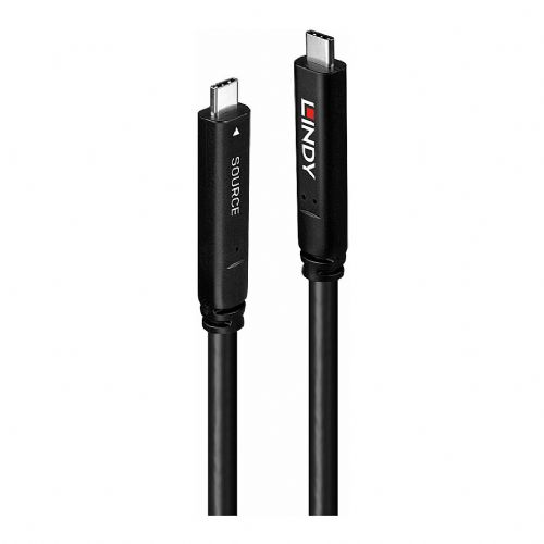 LINDY 8m hibridni kabel USB 3.2 Gen 1 in DP 1.4 tipa C
