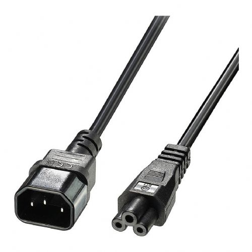 LINDY IEC napajalni kabel C14 do C5 3 m