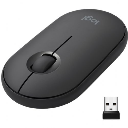 Miška Logitech M350 Pebble Wireless črna