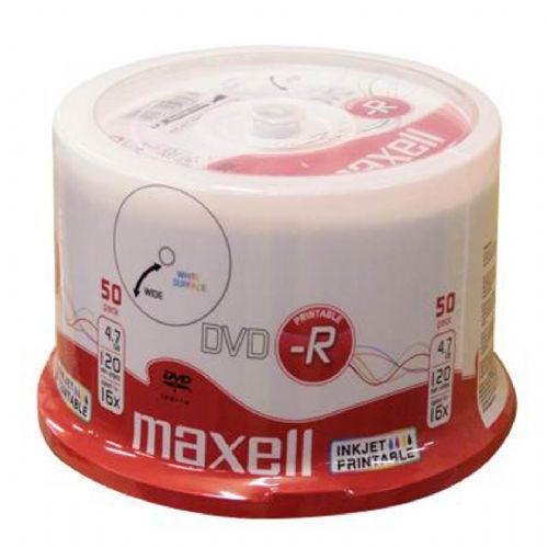 Maxell DVD-R 4,7GB 16X 50 na osi printable