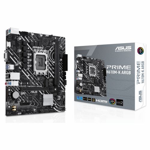 Osnvona plošča ASUS PRIME H610M-K ARGB (Intel.1700.DDR5.mATX)
