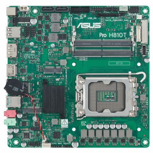 Osnovna plošča Asus PRO H810T-CSM Intel H810, LGA 1851, DDR5 128GB, mini ITX, M.2/SATA III