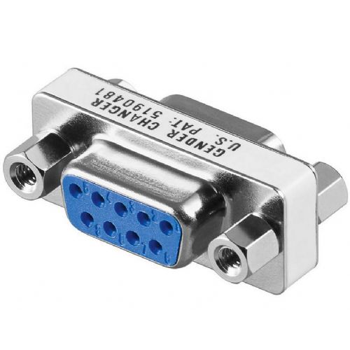 Adapter MicroConnect Mini RS232 DB9 F/F, D-Sub 9-pin ženski–ženski