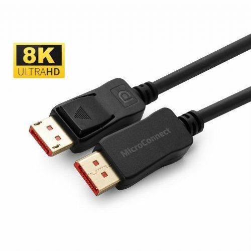 MicroConnect Kabel 8K DisplayPort 1.4, 1m 8K60Hz, 32,4Gbps
