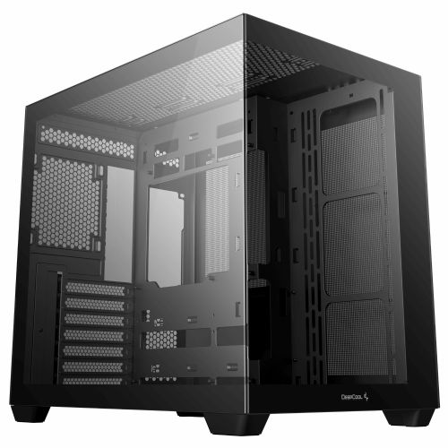 Ohišje za računalnike DeepCool CG530 Midi Tower, kaljeno steklo, črna, ATX podpora, filter proti prahu
