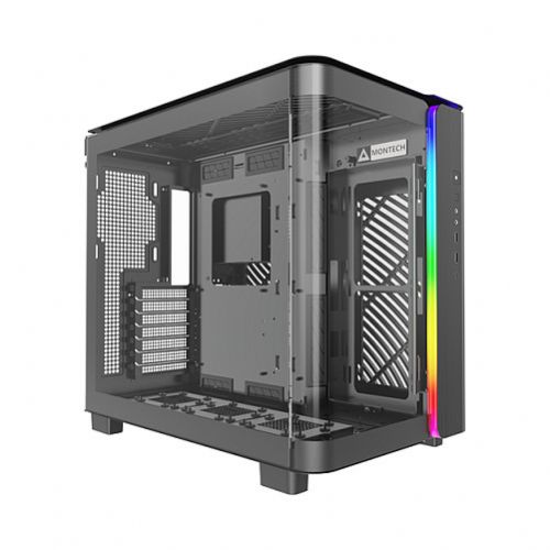 Ohišje za računalnike Montech KING 95 TG, črno, Midi Tower, kaljeno steklo, podpora ATX, RGB osvetlitev