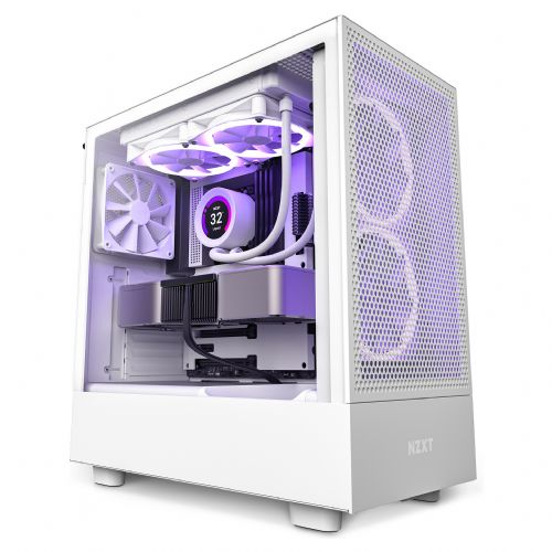 Ohišje Midi NZXT H5 Flow bela