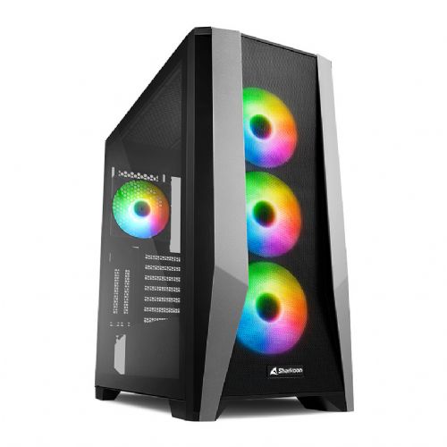 Ohišje Sharkoon  Midi TG7M RGB črna