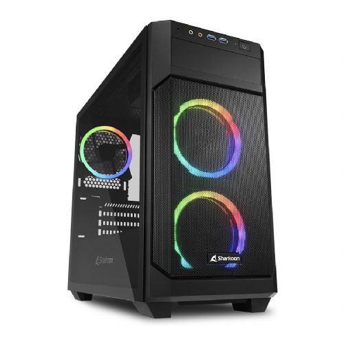Ohišje Sharkoon Mini V1000 RGB črne barve