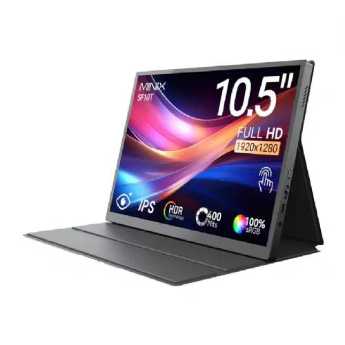 Monitor Minix SF10T 10,5", Full HD IPS, prenosni, zaslon na dotik, USB-C, stereo zvočniki