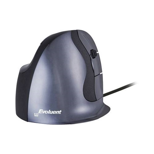 Miška Evoluent VerticalMOuse D, črna/srebrna 11661253