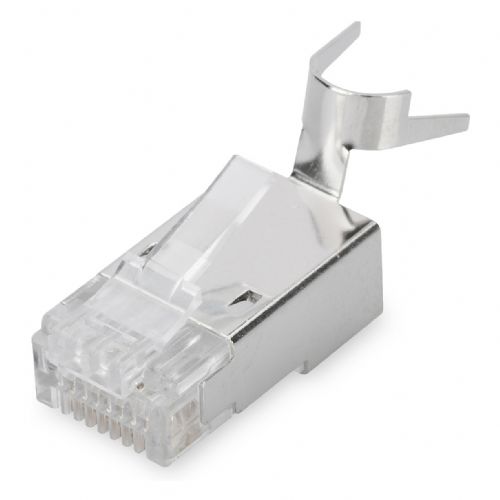Modularni konektor za okrogle kable, CAT 6A, oklopljen, prehodni konektor