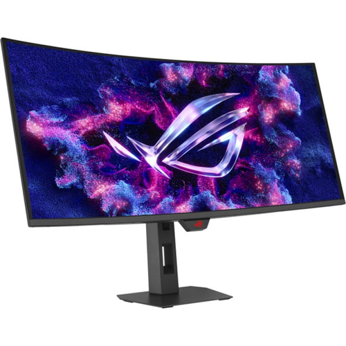 Monitor Asus ROG Strix XG34WCDMTG 34" QD-OLED, ukrivljen, WQHD, 240Hz, HDR, Google TV, črna