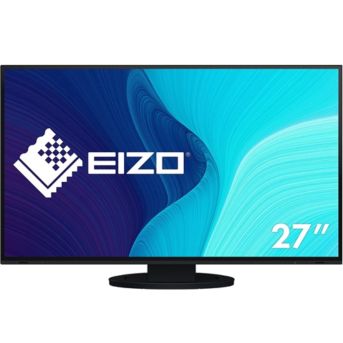 Monitor EIZO EV2781 68,58 cm (27"), 2560x1440 QHD,IPS, 16:9, 350 cd/m2, 60 Hz, 5ms, HDMI, DP, USB-C (70W), Pivot, črna (EV2781-BK)