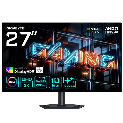 Monitor Gigabyte MO27Q28GR OLED 27", QHD, 280Hz, WOLED, USB-C