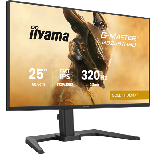 Monitor Iiyama G-MASTER GB2591HSU-B1 24,5" FullHD Fast-IPS 320Hz 0,4ms črn USB-hub