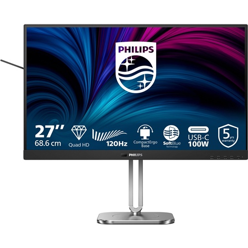 Monitor Philips 27B2U4601 27" QHD IPS 120Hz USB-C Adaptive-Sync