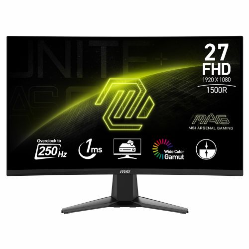 Monitor MSI MAG 27C6X 27" Full HD ukrivljen 250Hz 1ms VA VESA, črna