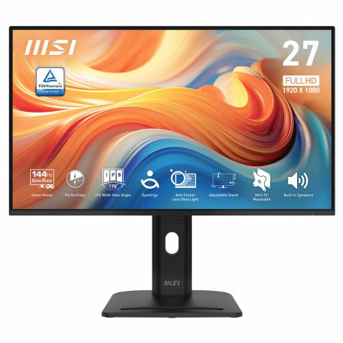 Pisarniški monitor MSI PRO MP275PG E14 - IPS panel, 144Hz osvežilna palica (130 mm)