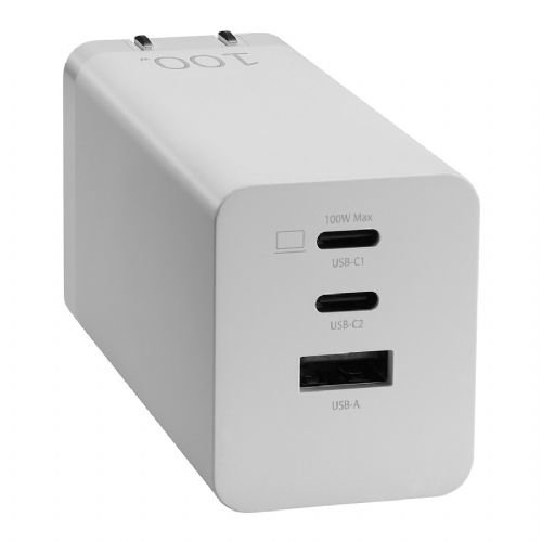N Asus Multiport-Ladegert AC100-02, EU + UK (wei, 100 W, 2x USB-C + USB-A)