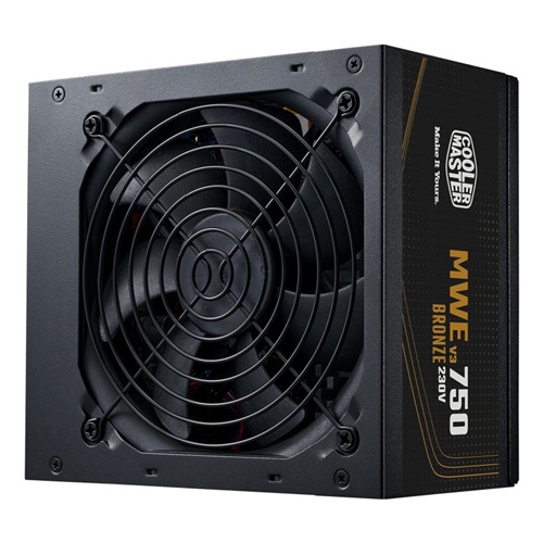 Napajalnik za računalnik Cooler Master MWE Bronze 750 V3 230V (črn, 4x PCIe, 750 W)