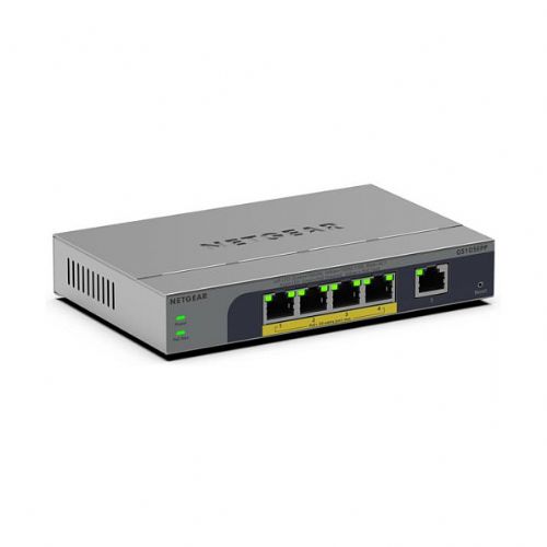 Stikalo Netgear GS105EPP 5x Gigabit RJ-45, 4x PoE, QoS, VLAN, brez ventilatorja