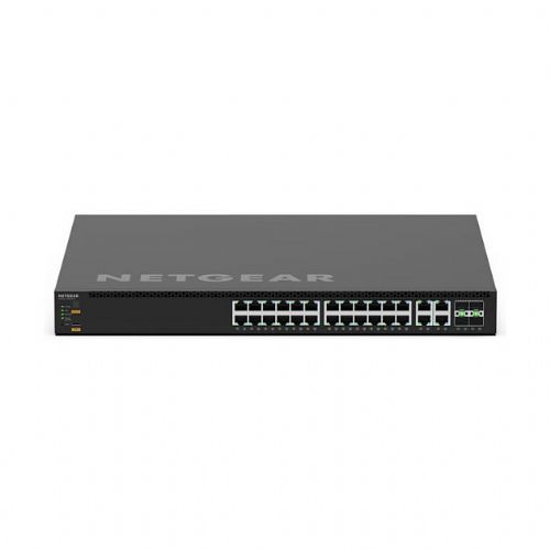 Stikalo Netgear M4350-24M4X4V, L3 upravljano, 28x RJ-45 PoE++ 2520W, 4x SFP28, rack montaža
