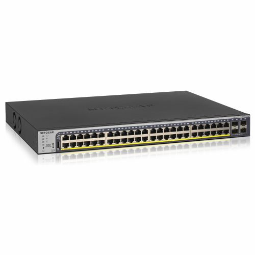 Stikalo Netgear GS752TP, 48x Gigabit PoE+, 4x SFP, upravljano, L2/L3/L4, rack montaža